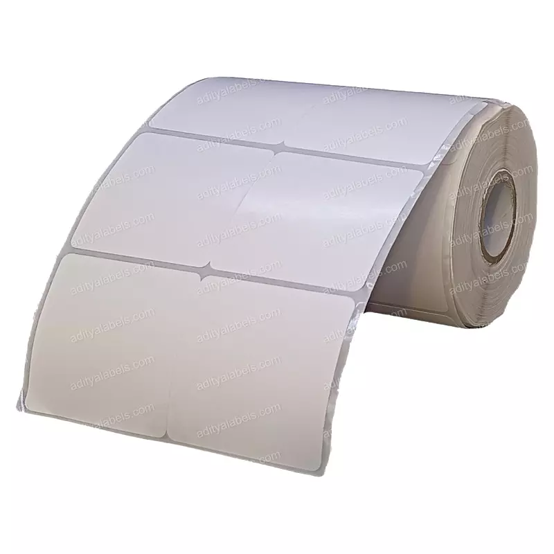 Tudko 50x50 mm 80 GSM 2 UP Self Adhesive Paper Label White
