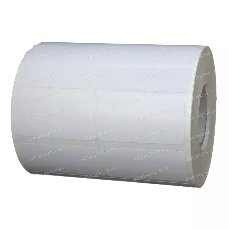 Tudko 40x20 mm 80 GSM 2 UP Self Adhesive Paper Label White (Pack of 2 Pcs)