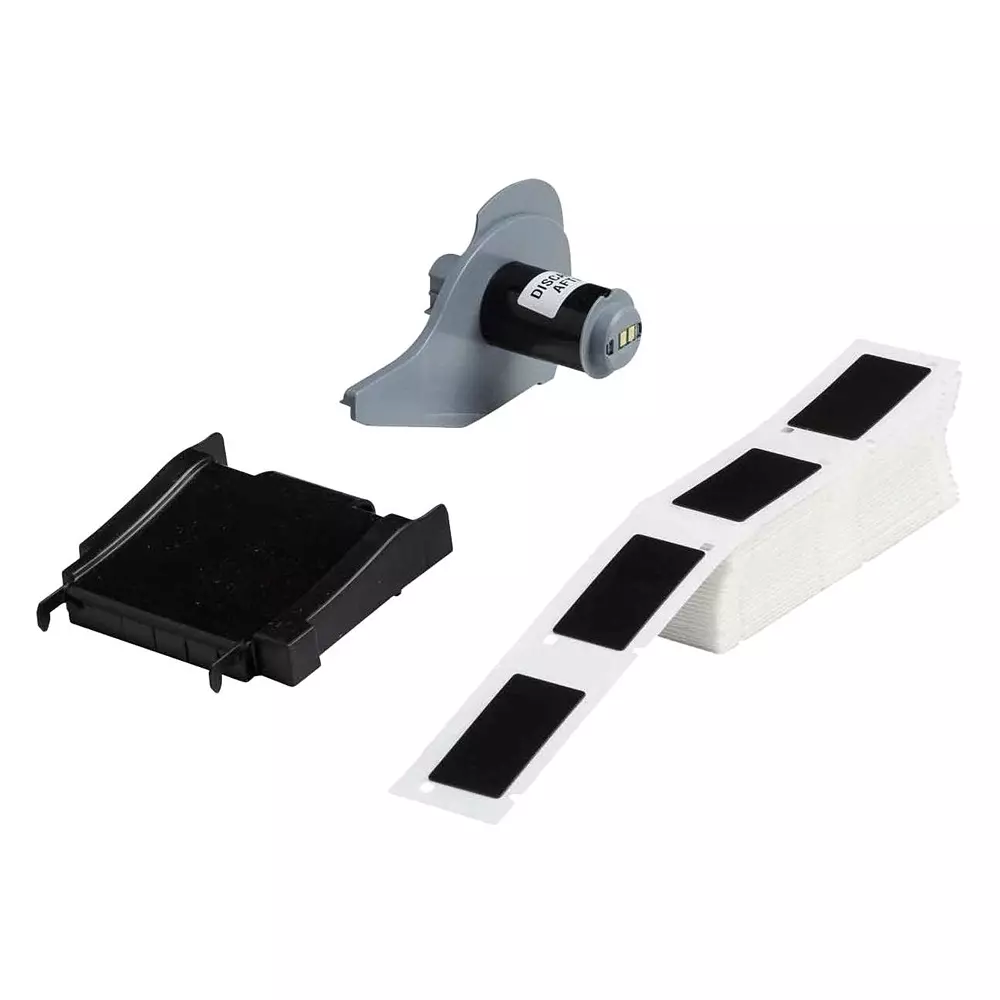 BRADY LABEL, THERMAL TRANSFER PRINTABLE, BLACK, M7-173-593-BK