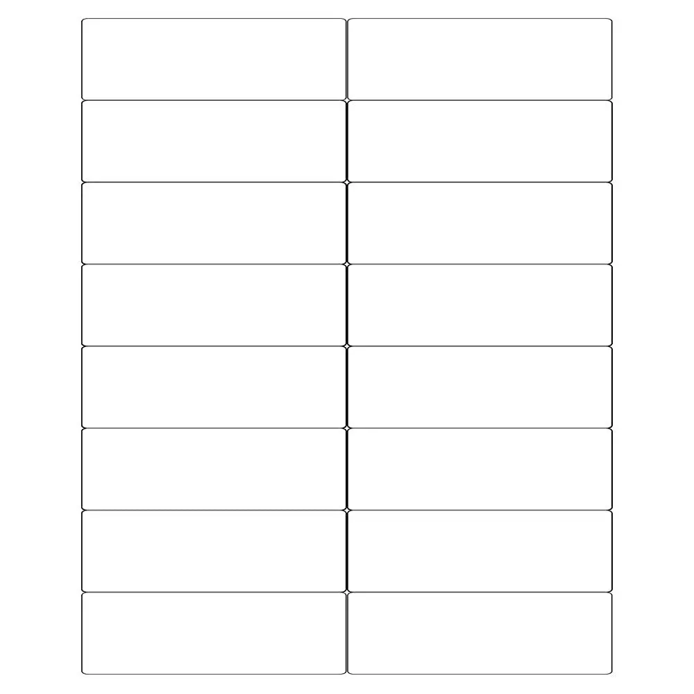 MM WILL CARE Sticker Paper Label A4 Size 99x34 mm (Pack of 100 Sheets)