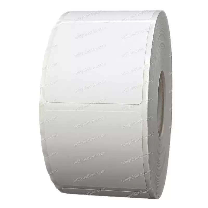 Tudko 40x40 mm 80 GSM 1 UP Self Adhesive Paper Label White (Pack of 2 Pcs)