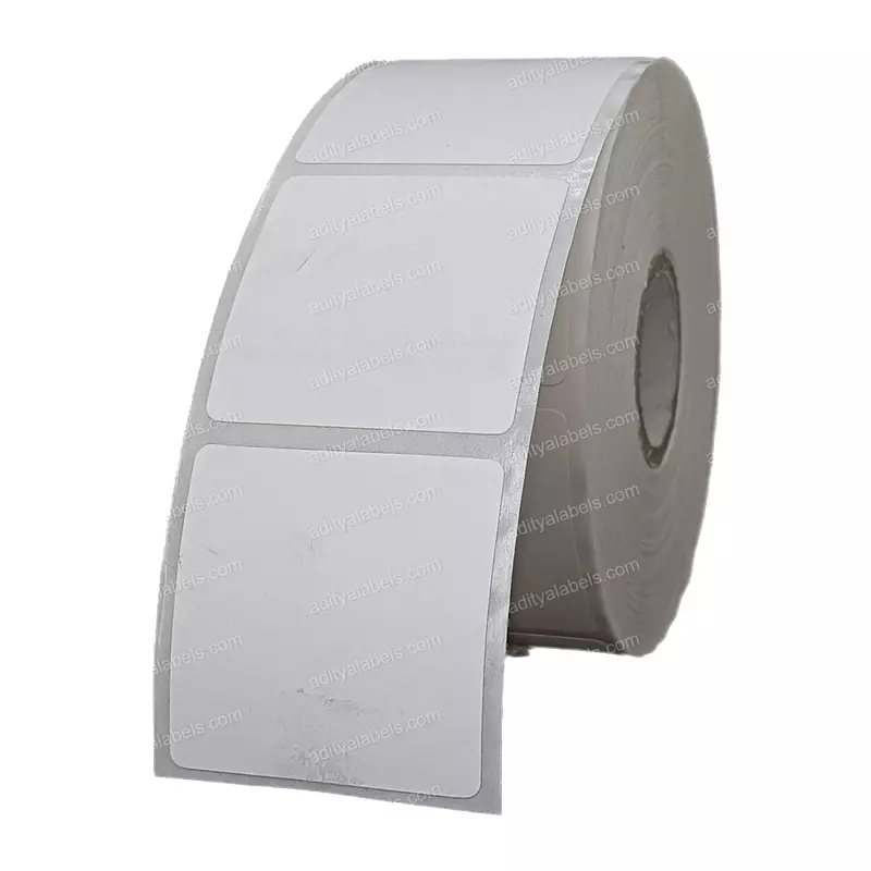 Tudko 40x40 mm 80 GSM 1 UP Self Adhesive Paper Label White (Pack of 2 Pcs)