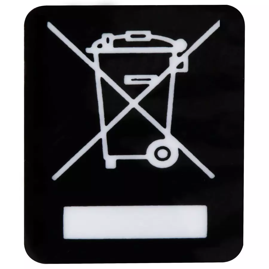 MULTICOMP PRO Pre Printed Labels LABEL, WEEE, 10X13MM, WHT/BLK, PK500, 7827363 (Pack of 500)