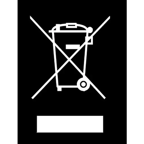 MULTICOMP PRO Pre Printed Labels LABEL, WEEE, 15X20MM, WHT/BLK, PK500, 7827364 (Pack of 500)