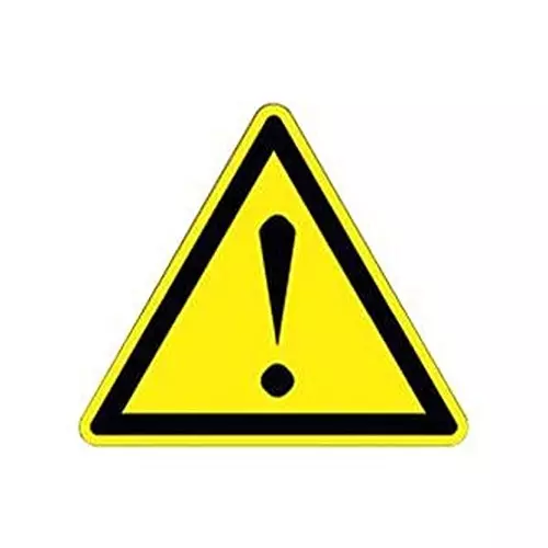 PANDUIT Pre Printed Labels LABELS, WRN, BLK ON YLW, 25.4MM, PK10, PESW-B-9Y (Pack of 10)