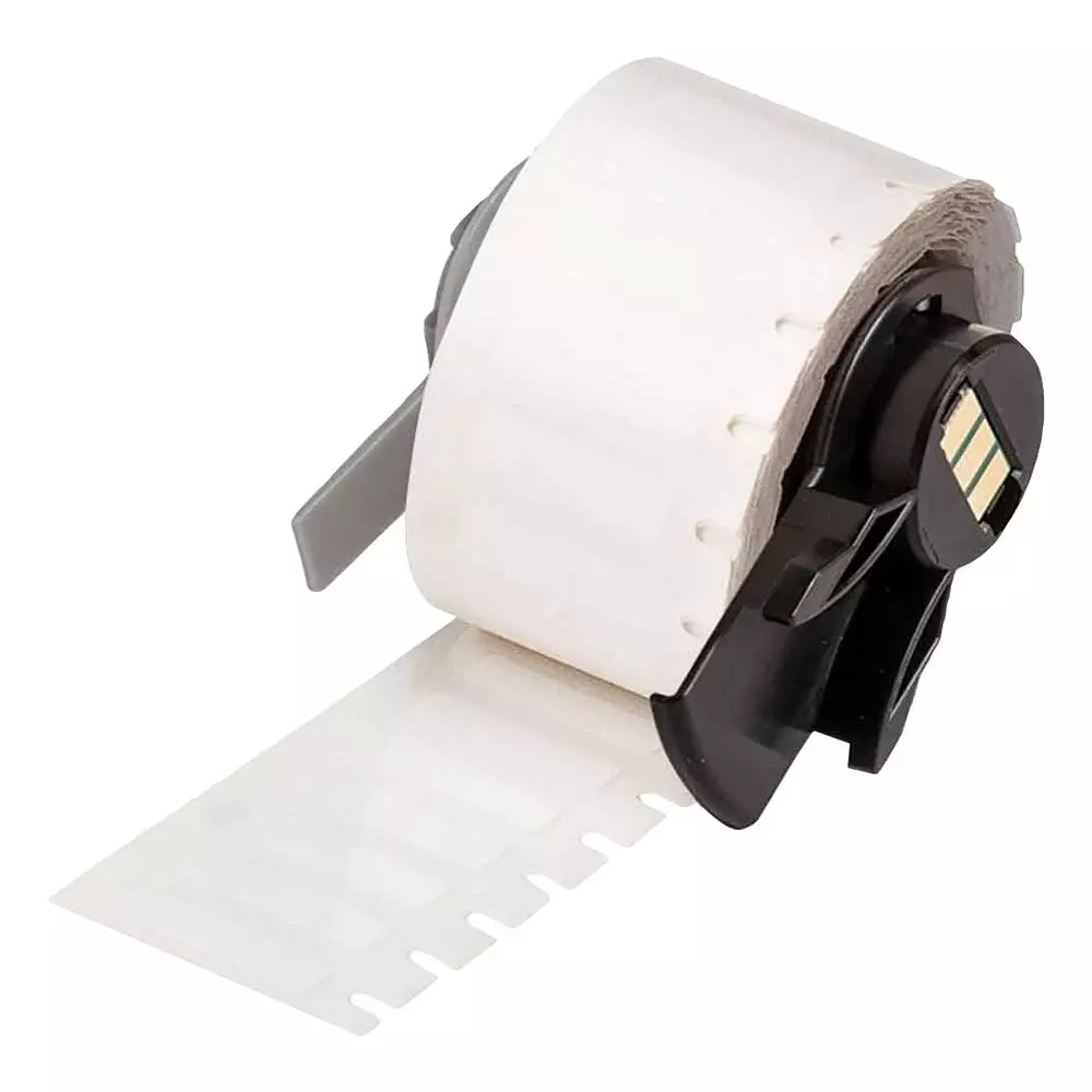 BRADY LABEL, THERMAL TRANSFER PRINTABLE, WHITE, M6-9-423