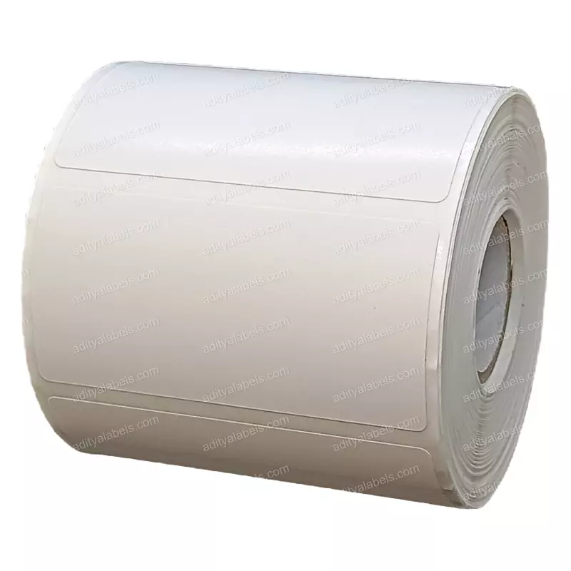 Tudko 70x35 mm 80 GSM 1 UP Self Adhesive Paper Label White (Pack of 2 Pcs)