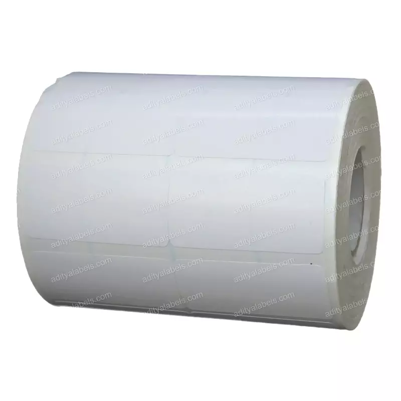 Tudko 40x15 mm 80 GSM 2 UP Self Adhesive Paper Label White