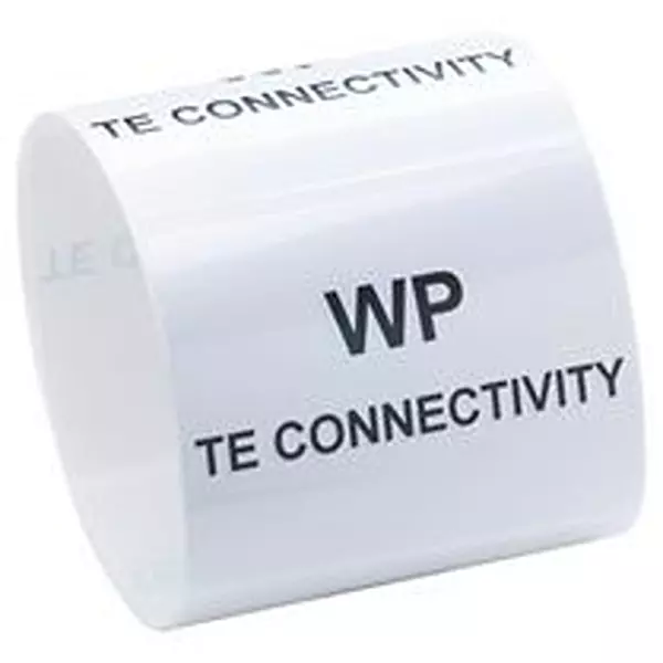 TE CONNECTIVITY LABEL, POLYESTER, WHITE, 9.5MM X 50.8MM, WP-508095-5-9 (Pack of 5000)