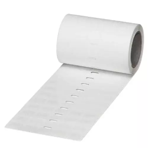 Phoenix Contact Label Rolls Adhesive Rough Surfaces White Thermomark, 830600