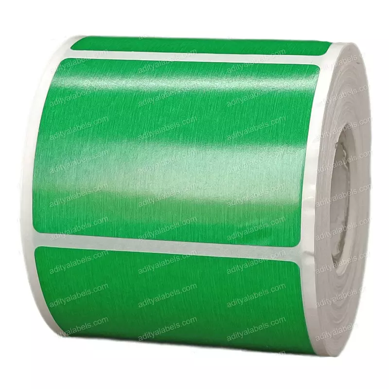 Tudko 55x40 mm 80 GSM 1 UP Self Adhesive Paper Label Green