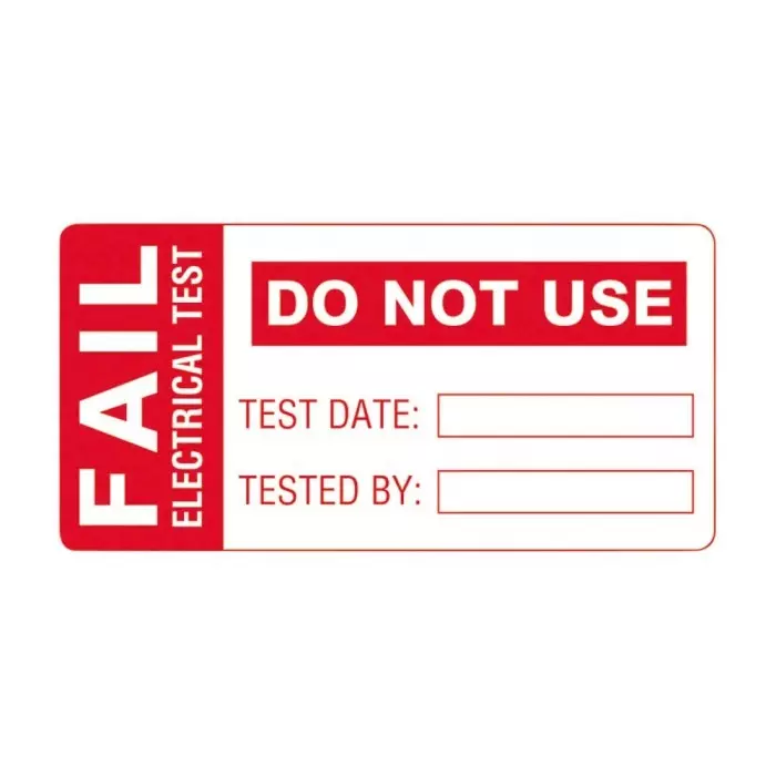 Martindale PAT Testing Label For Use With PAT 32, FAIL1