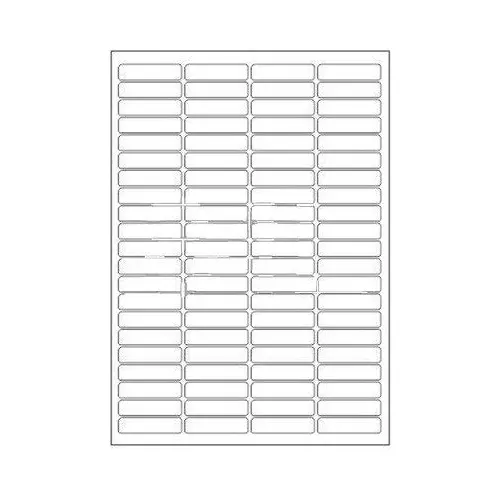 MM WILL CARE Sticker Paper Label A4 Size 35x10 mm (Pack of 50 Sheets)