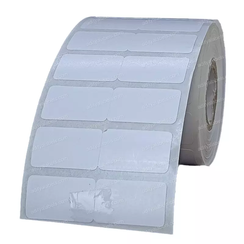 Tudko 25x15 mm 80 GSM 2 UP Self Adhesive Paper Label White
