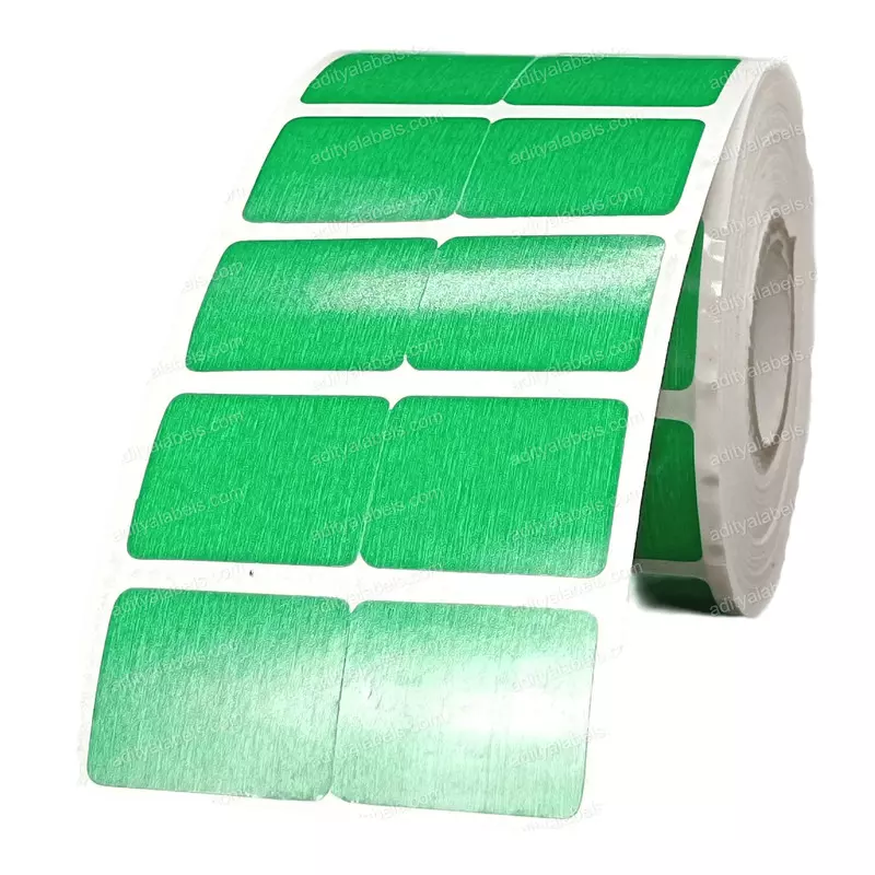 Tudko 25x20 mm 80 GSM 2 UP Self Adhesive Paper Label Green