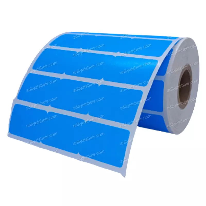 Tudko 30x20 mm 80 GSM 3 UP Self Adhesive Paper Label Blue