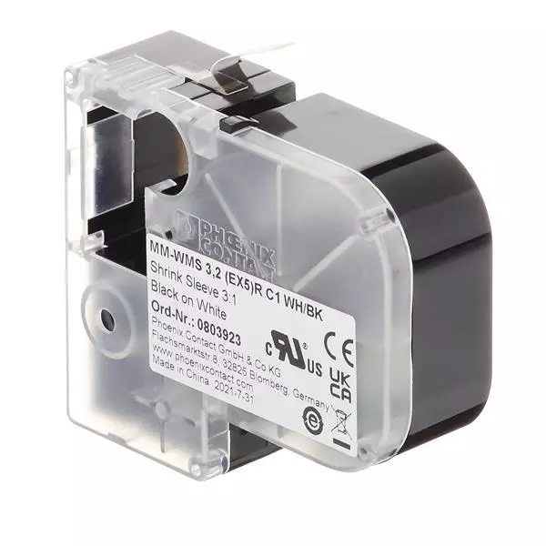 Phoenix Contact Thermofox Heat Shrink Lable Cassettes White, 803923