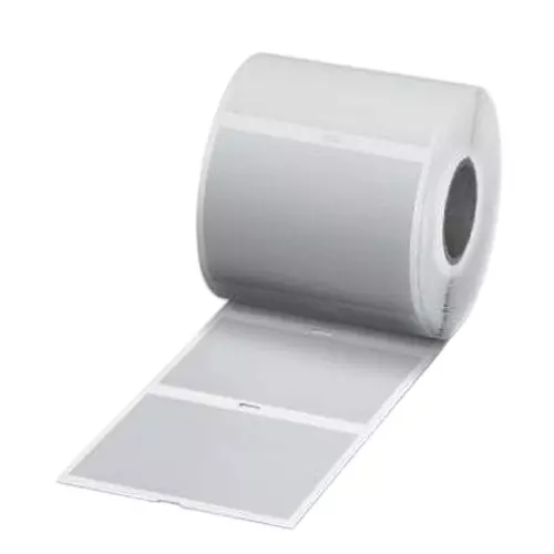 Phoenix Contact Label Rolls Adhesive Rough Surfaces Silver Thermomark, 830735
