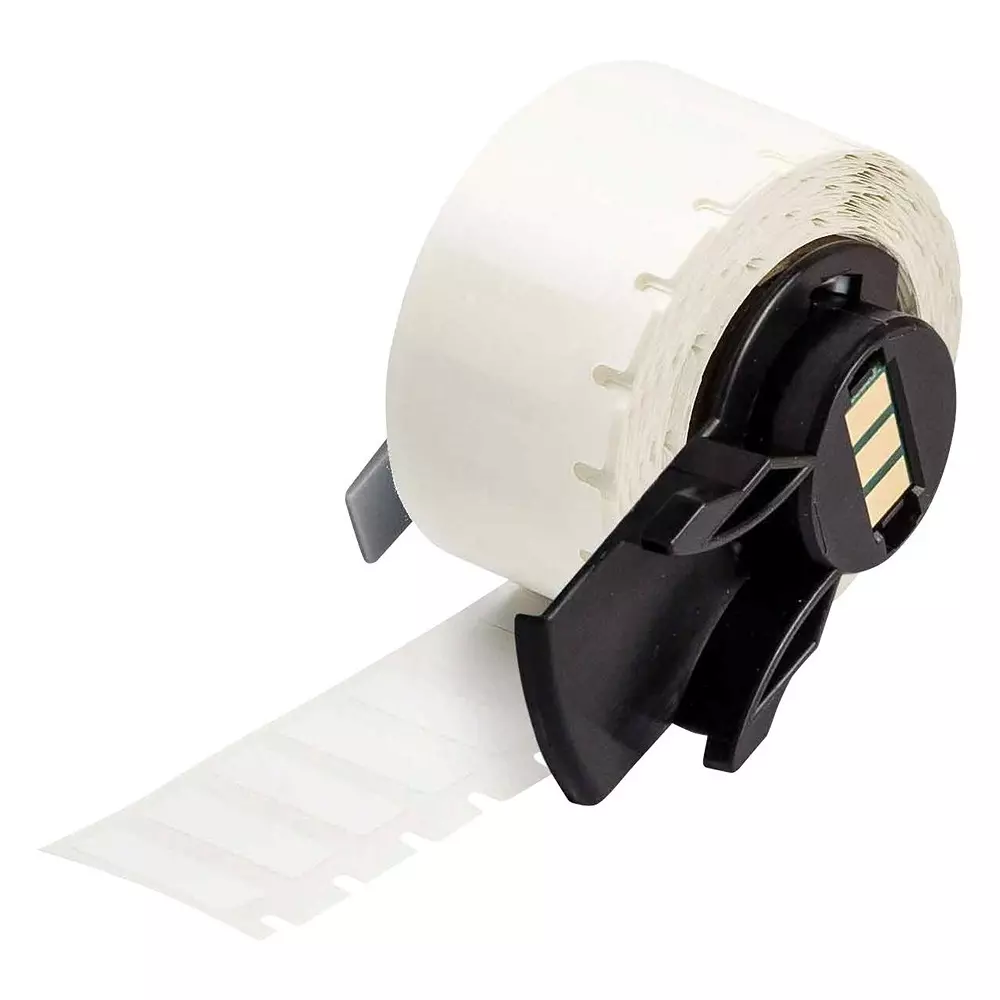 BRADY LABEL, THERMAL TRANSFER PRINTABLE, WHITE, M6-15-423