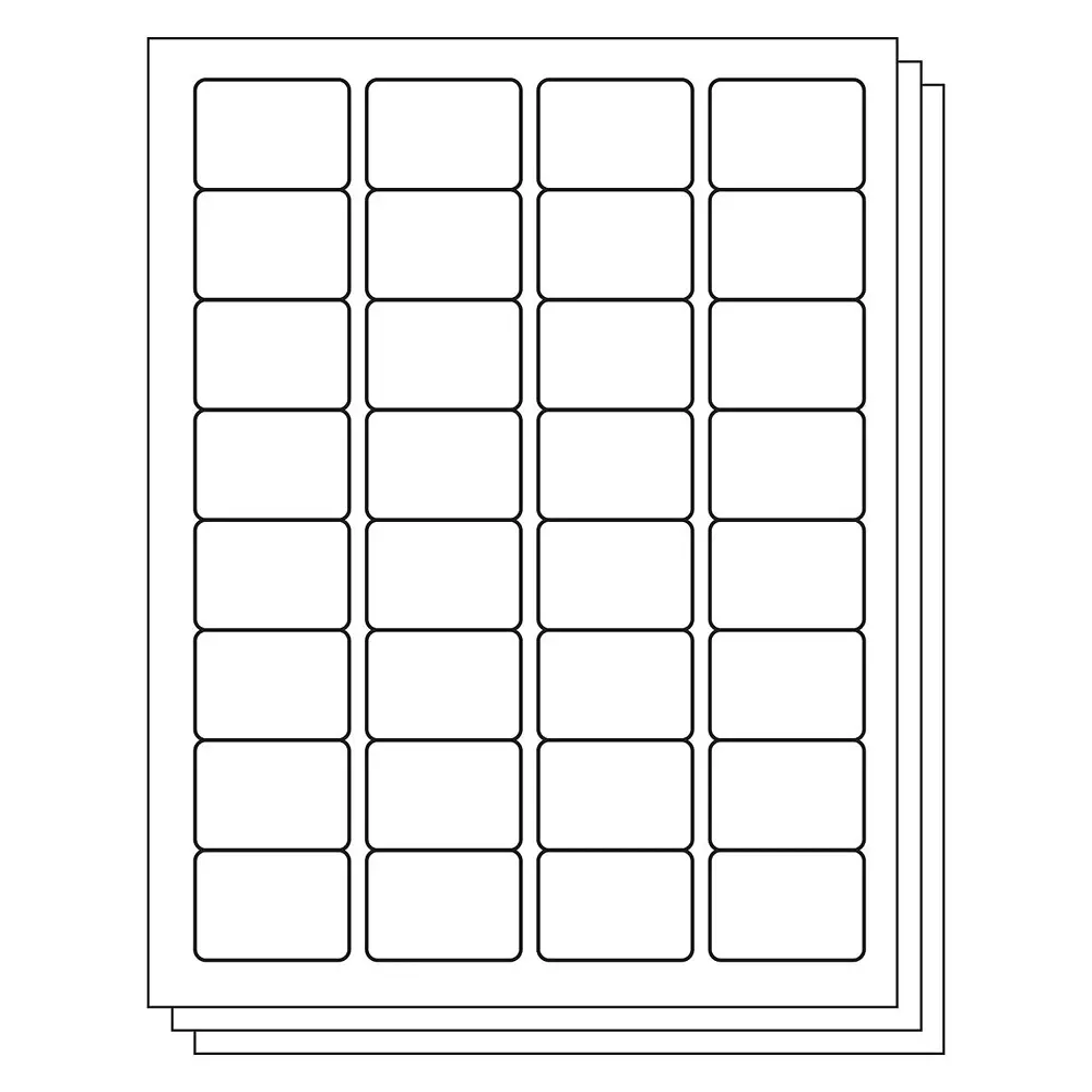 MM WILL CARE Sticker Paper Label A4 Size 25x70 mm (Pack of 50 Sheets)