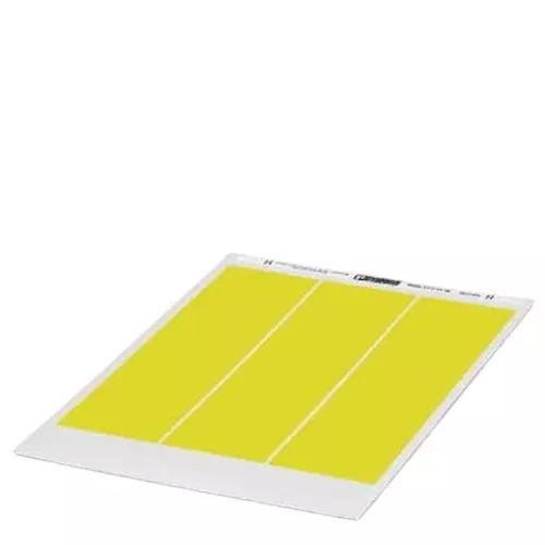 Phoenix Contact Plotter Printers Label Sheets Adhesive Yellow, 5032138