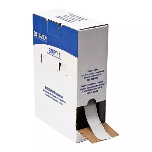 BRADY LABEL, THERMAL TRANSFER PRINTABLE, GRAY, BM-20-428