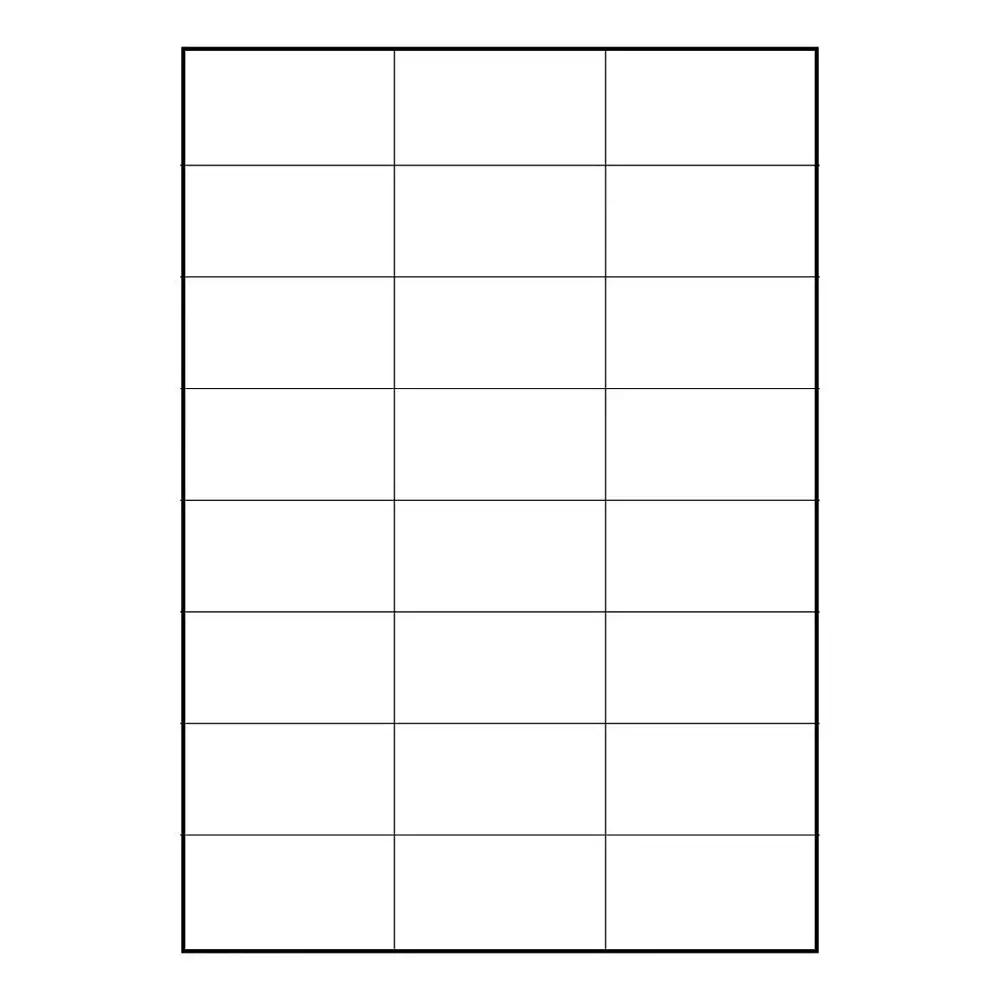 MM WILL CARE Sticker Paper Label A4 Size 64x34 mm (Pack of 50 Sheets)