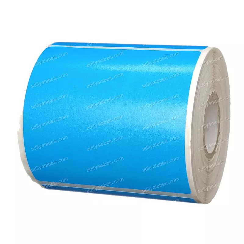Tudko 75x75 mm 80 GSM 1 UP Self Adhesive Paper Label Blue (Pack of 2 Pcs)
