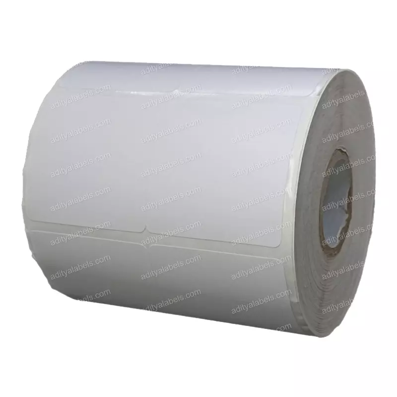 Tudko 38x38 mm 80 GSM 2 UP Self Adhesive Paper Label White (Pack of 2 Pcs)