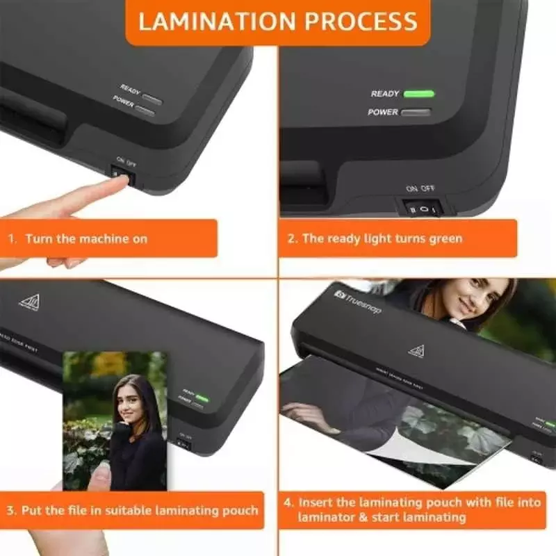 Truesnap A3 Lamination Machine 491.9 W Power 130° to 135°C Temperature Range 33.14 cm/min Leminating Speed, TS-LM-A301