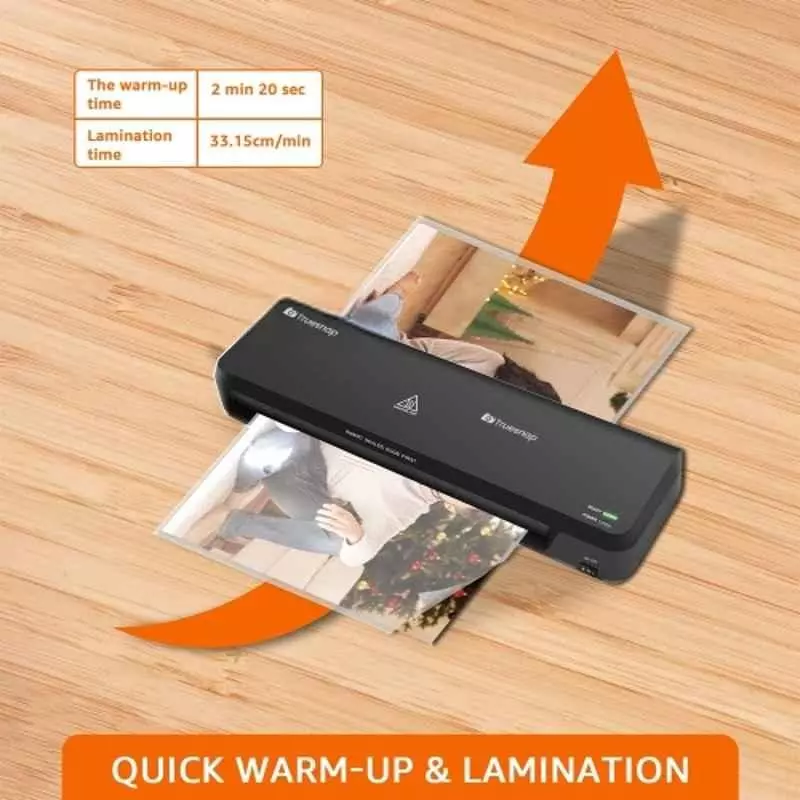 Truesnap A3 Lamination Machine 491.9 W Power 130° to 135°C Temperature Range 33.14 cm/min Leminating Speed, TS-LM-A301