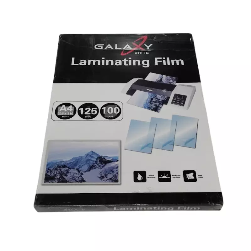 GENERIC 100 Pcs Inkjet Printer Paper Lamination A4, 125 Micron (Pack of 5)