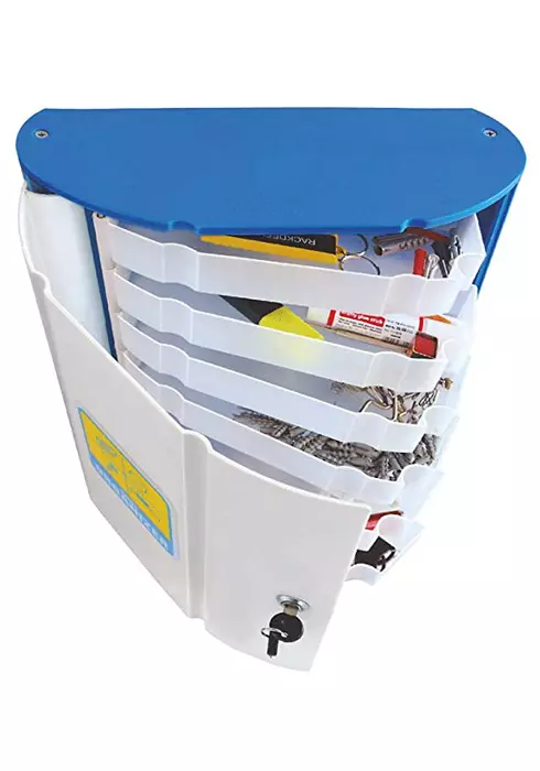 Alkosign 6 Drawers  Storage Box ASPSB-6 Blue and White (302x320x110 mm)