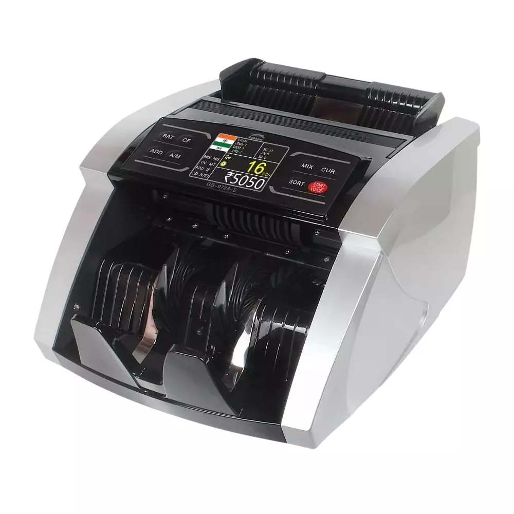 Gobbler Note Counting Machine 1000 Notes/min Counting Speed with TFT Display, GB-9788 E
