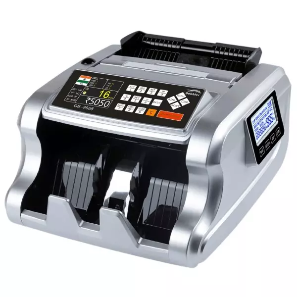 Gobbler Note Counting Machine 1000 Notes/min Counting Speed with TFT Display, GB-9988