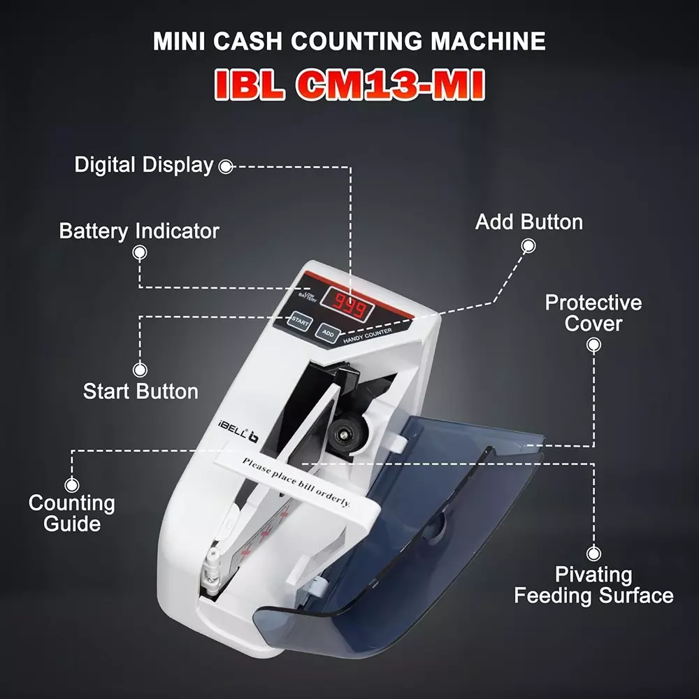 ibell-mini-money-counting-machine-key-lock-type-up-to-600-notesmin-with-3-digit-led-display-ibl-cm13-mi