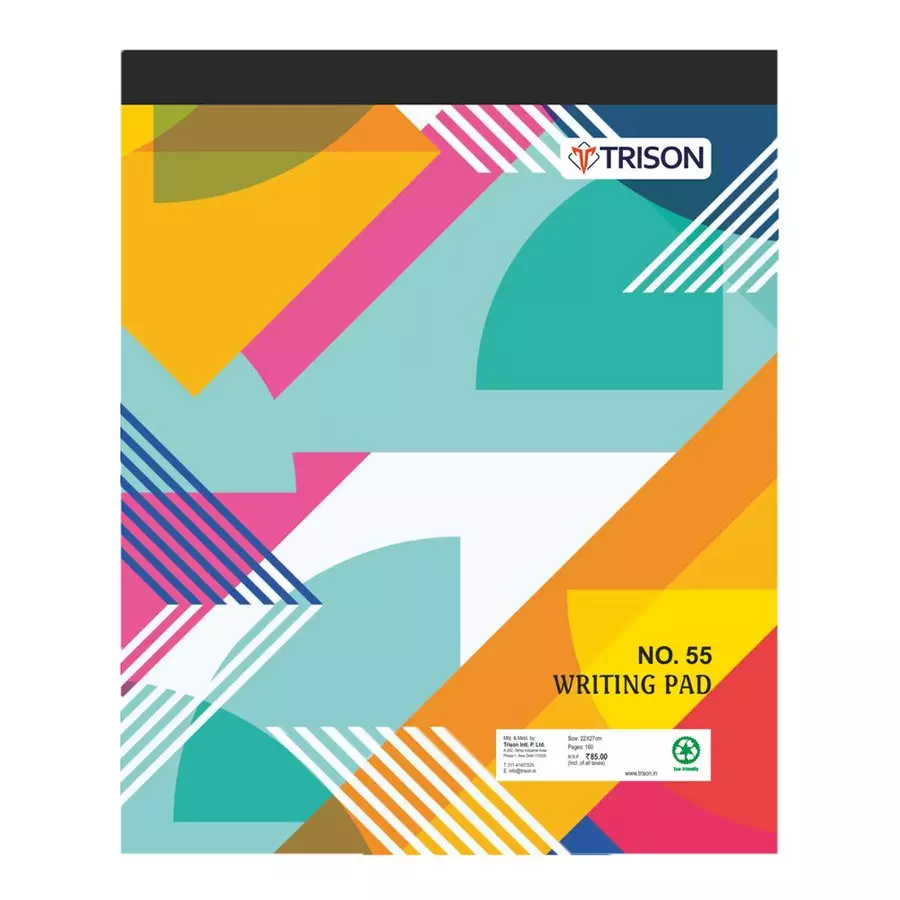 Buy Trison Size 22x27 cm Ruled Sheets Writing Pad No. 55 (Pack of 5