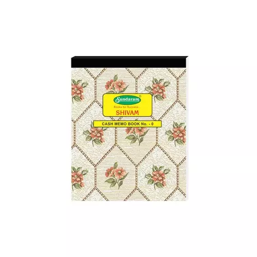Sundaram Shivam Cash Memo Book - 0 No. 200 Sheet 10.5 x 14 cm Size Rectangle, CM-1