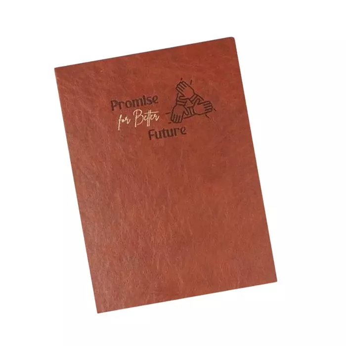 GENERIC Soft Bound Foam Diary PU Leather Cover "Promise for Better Future" Theme, V 194