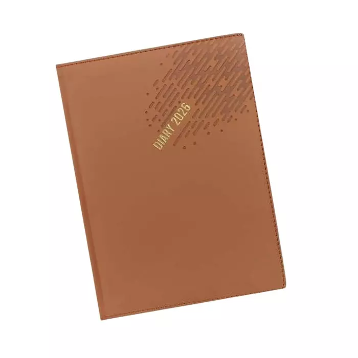 GENERIC Soft Bound Foam Diary PU Leather Cover "DIARY 2026" Theme, S 184