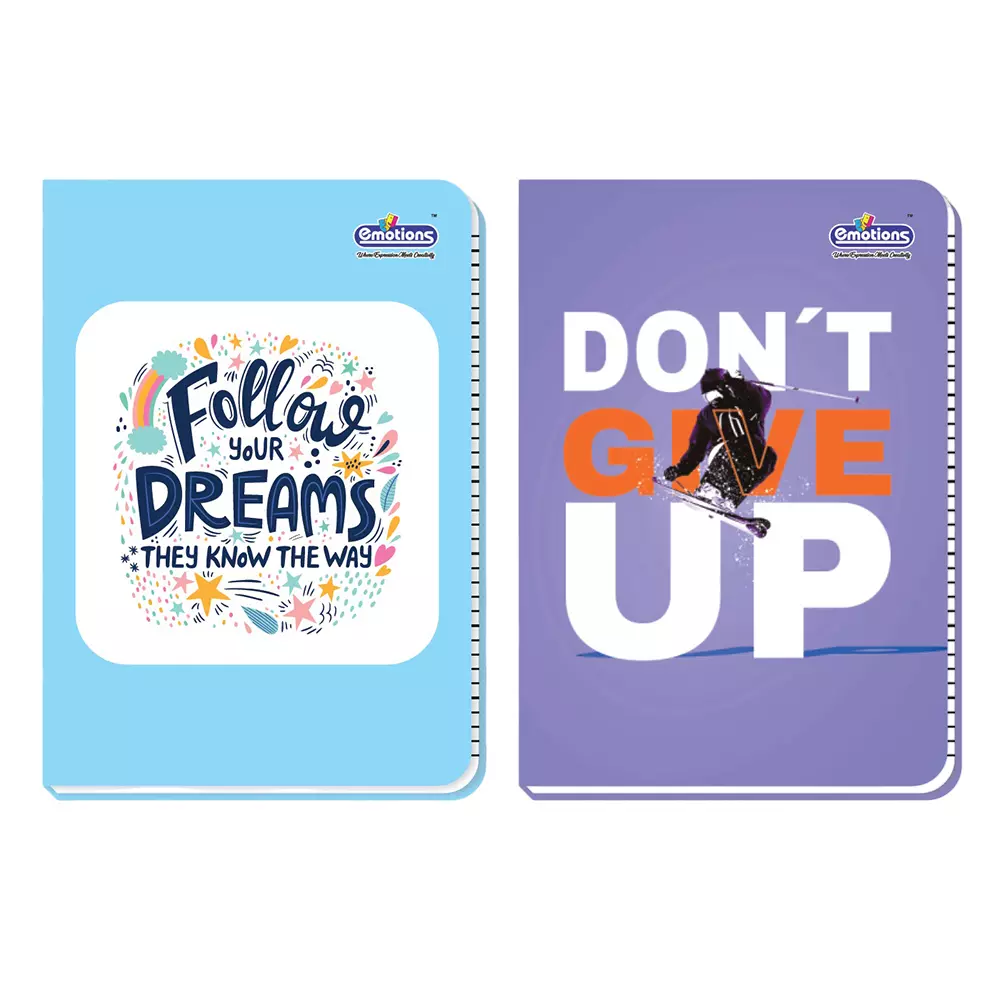 Emotions Soft Bound Diary 192 Page B5 Single Line, Design Assorted