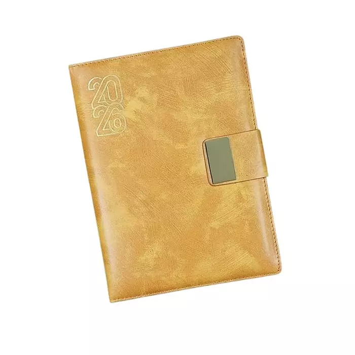 GENERIC Soft Bound Foam Diary PU Leather Cover "2026" Theme, Tu5