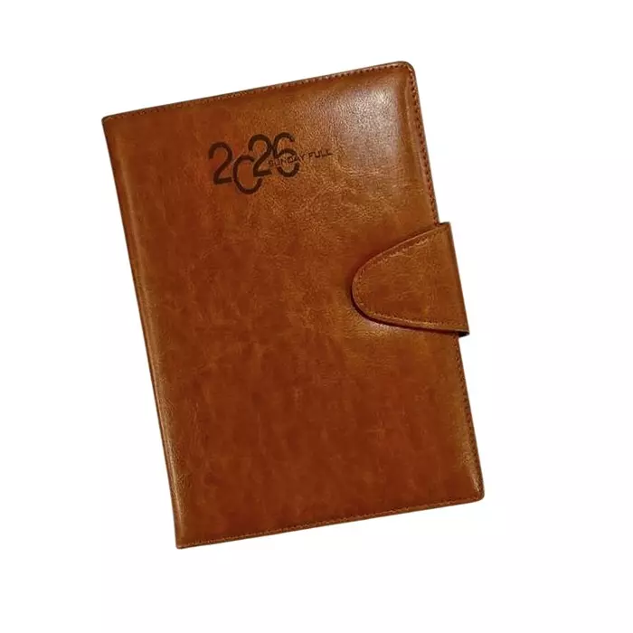 GENERIC Soft Bound Foam Diary PU Leather Cover "2026 Sunday Full" Theme, V 139