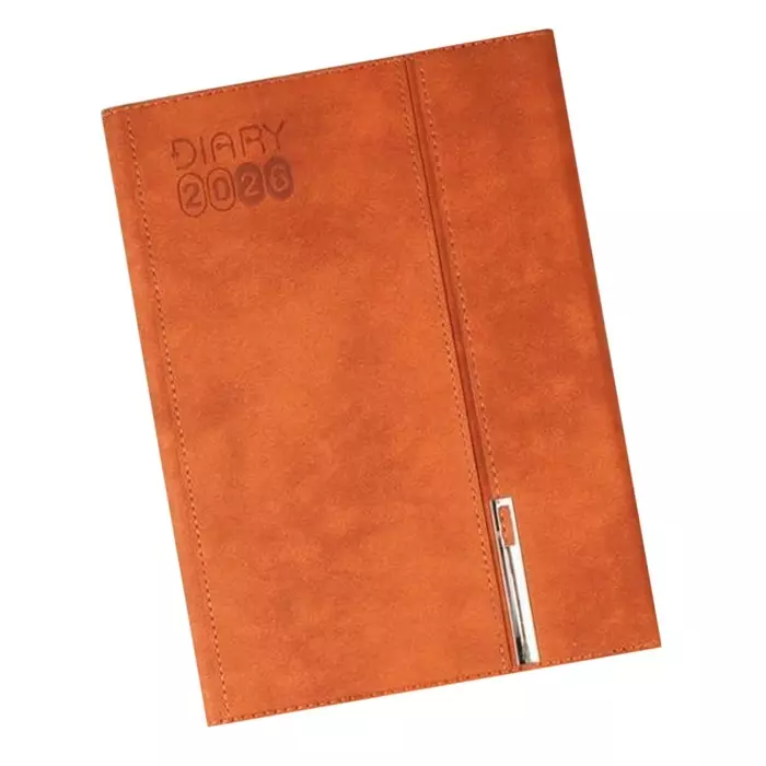 GENERIC Soft Bound Foam Diary PU Leather Cover "DIARY 2026" Theme, V 502