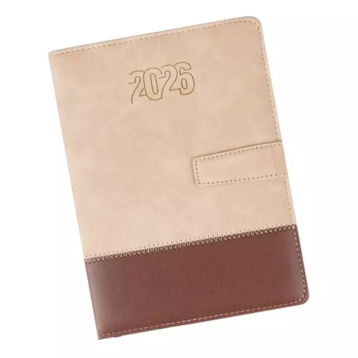 GENERIC Soft Bound Foam Diary PU Leather Cover "2026" Theme, V 103
