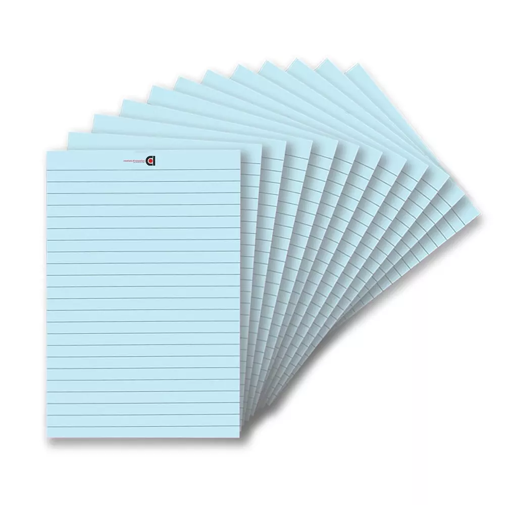 COI Writing Note Pad 5x8 inch Ruled 50 Page Blue (Pack of 12)