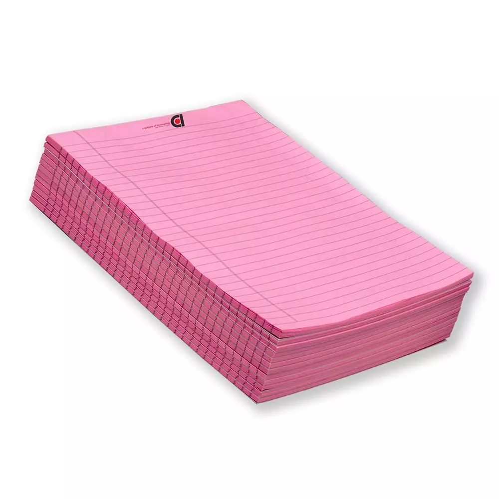 COI Writing Note Pad 10.5x8.5 inch Ruled 50 Page Pink (Pack of 12)
