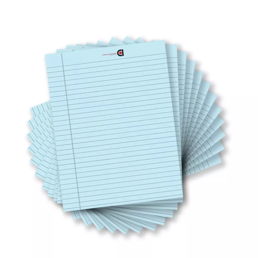 COI Writing Note Pad 10.5x8.5 inch Ruled 50 Page Blue (Pack of 12)