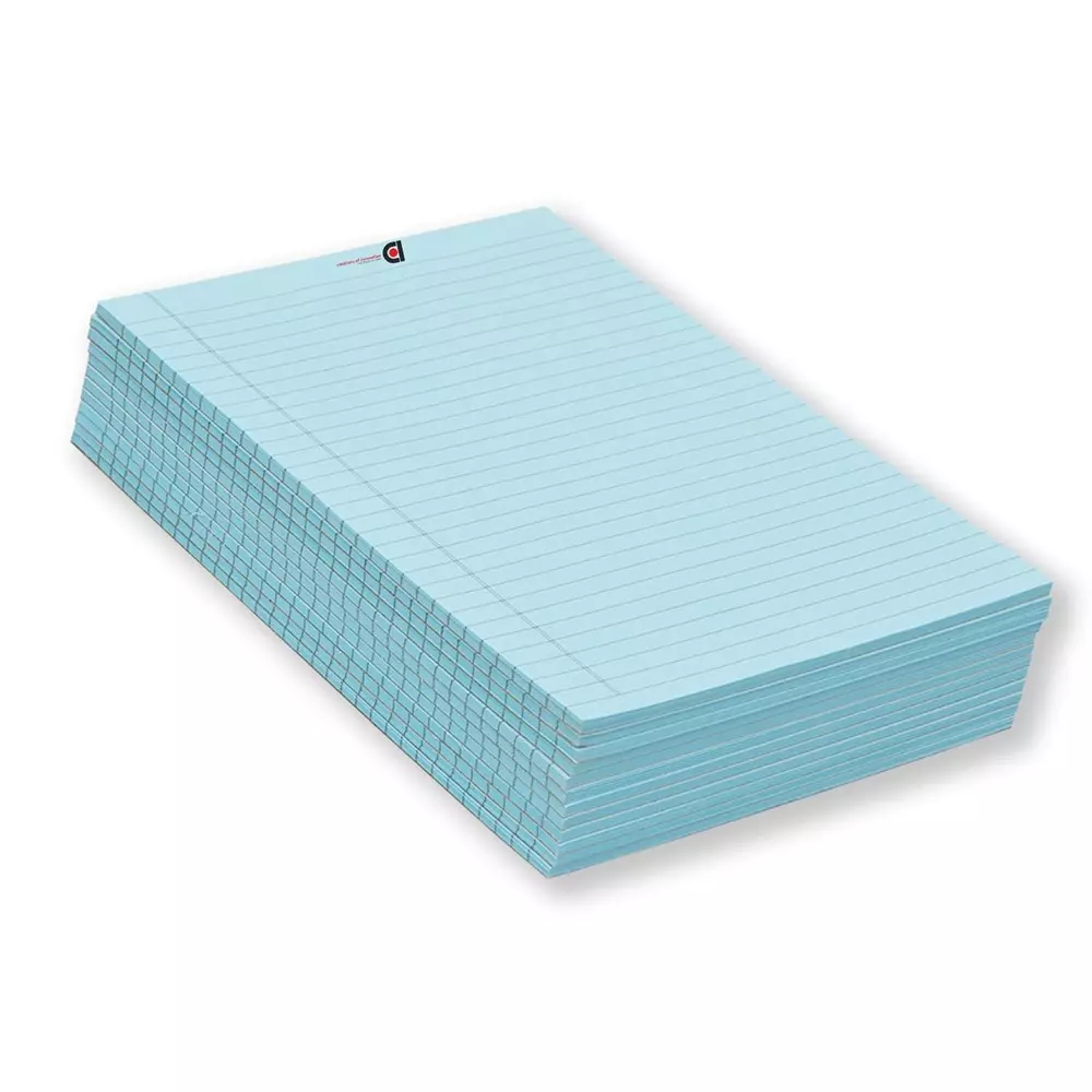 COI Writing Note Pad 10.5x8.5 inch Ruled 50 Page Blue (Pack of 12)