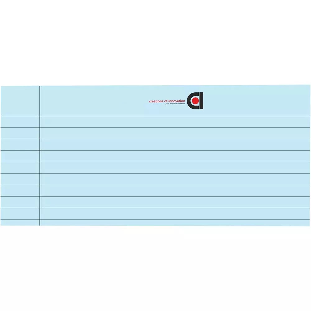 COI Writing Note Pad 10.5x8.5 inch Ruled 50 Page Blue (Pack of 12)